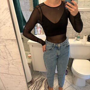 Mesh going out top & bralette